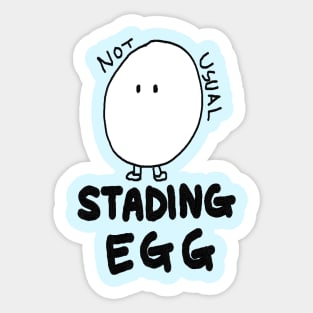 Standing Egg, not usual Sticker